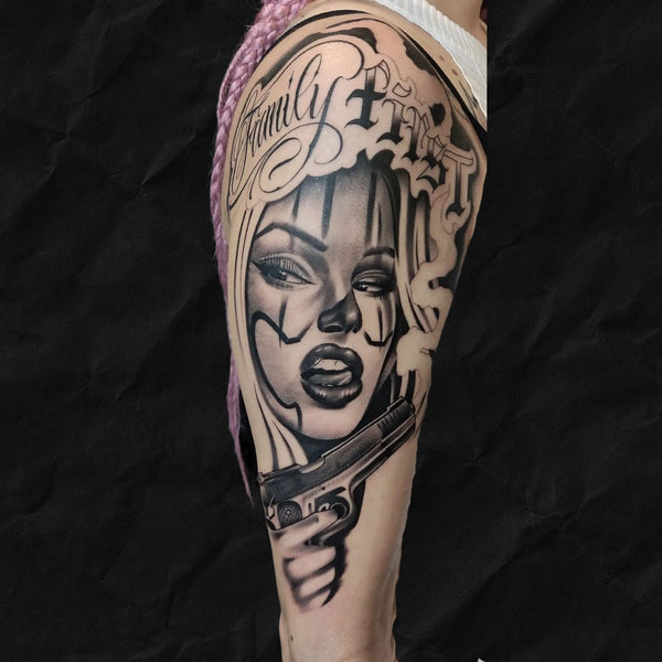 Black&Grey Realistic: Chicano Portrait