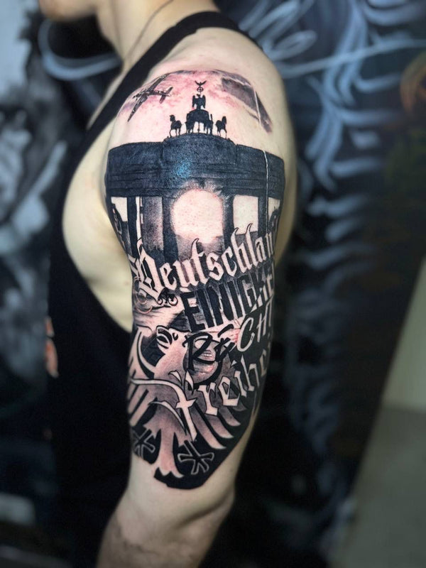 Realistic: Deutschland-Motiv mit Schriftzug