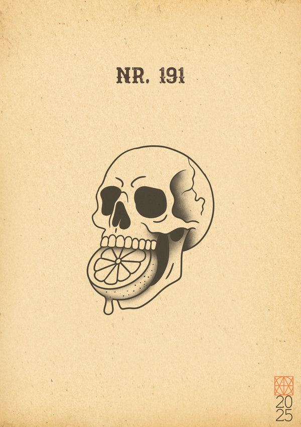 Wanna Do: Neotraditional "Totenkopf mit Zitrone"