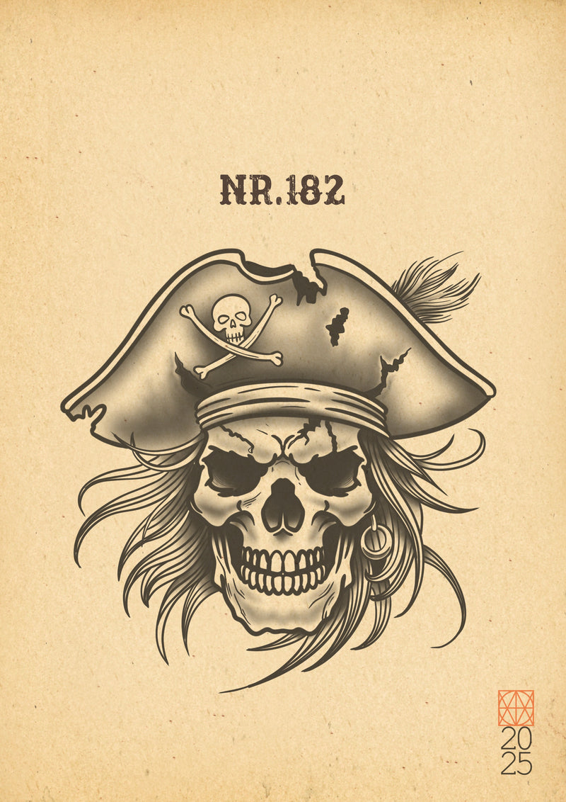 Wanna Do: Neotraditional "Piratenschädel"