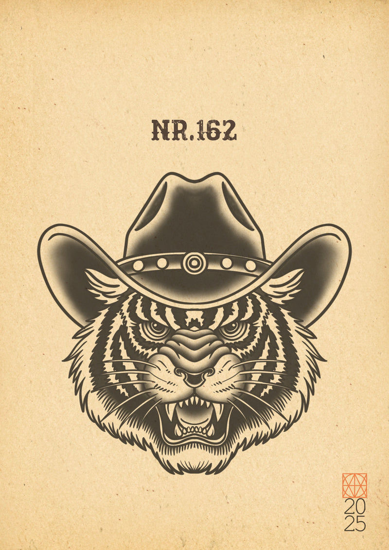 Wanna Do: Neotraditional "Cowboy Tiger"
