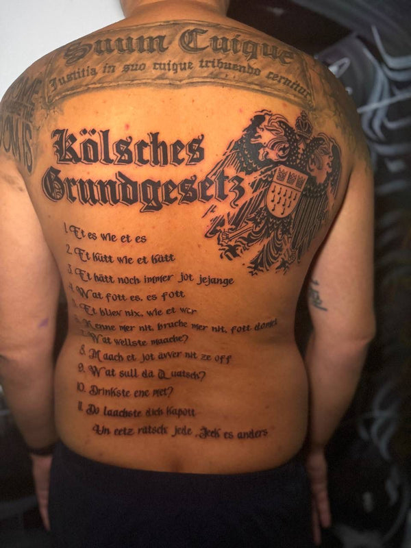 Lettering: Kölsche Grundgesetz