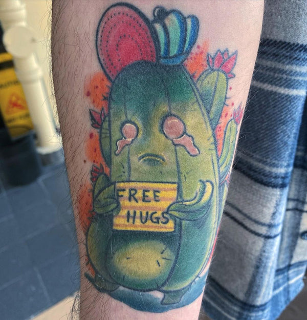 Neotraditional: Kaktus "Free Hugs"