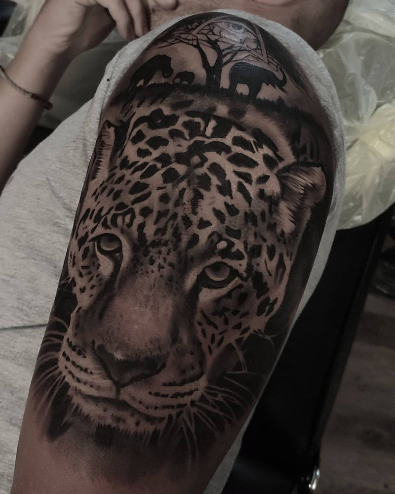 Realistic: Leopard Portrait
