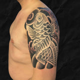 Japanese: Black&Grey Koi