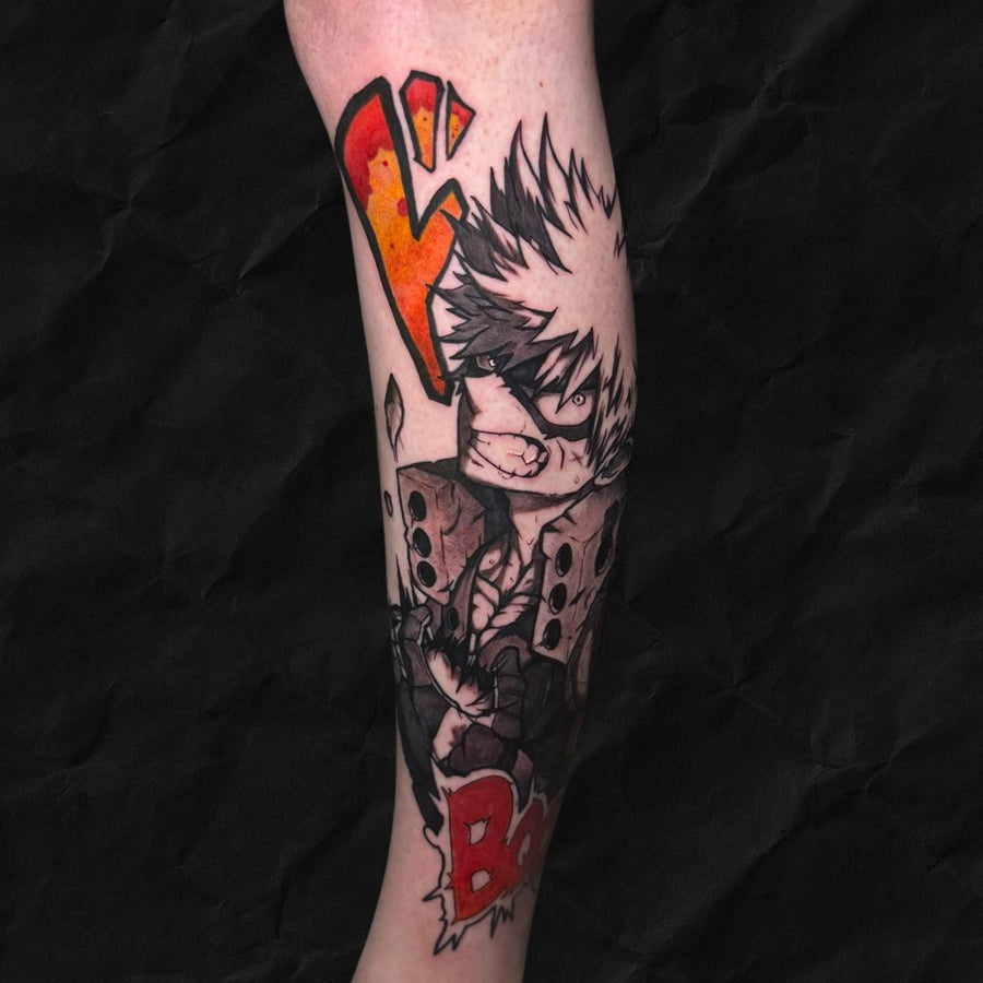 Anime Tattoo auf Unterarm gestochen im Atelier Hannibal Tattoo Studio in Euskirchen