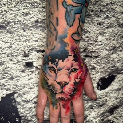 Watercolour/Portrait: Löwe