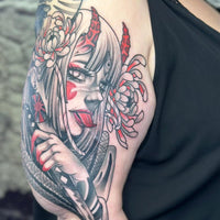 Neotraditional: Japanische Frau