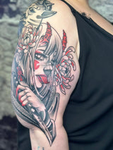 Neotraditional: Japanische Frau