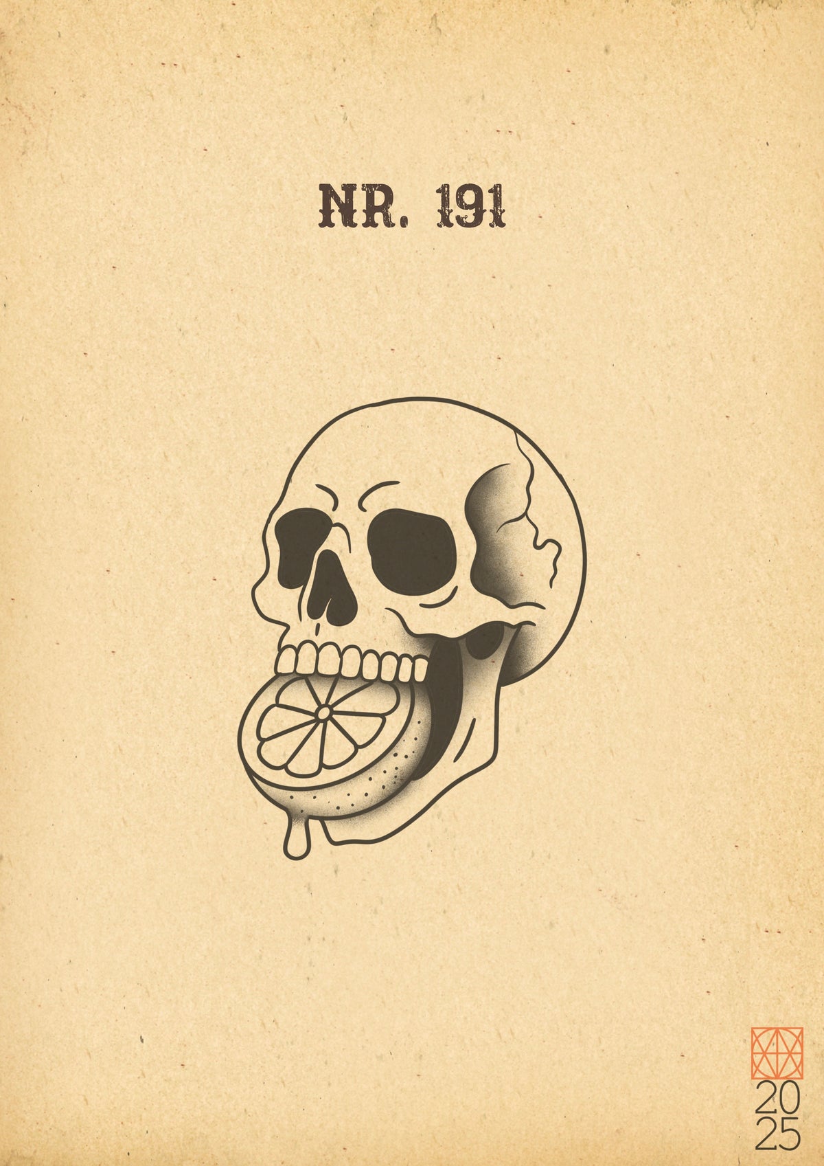 Wanna Do: Neotraditional "Totenkopf mit Zitrone"