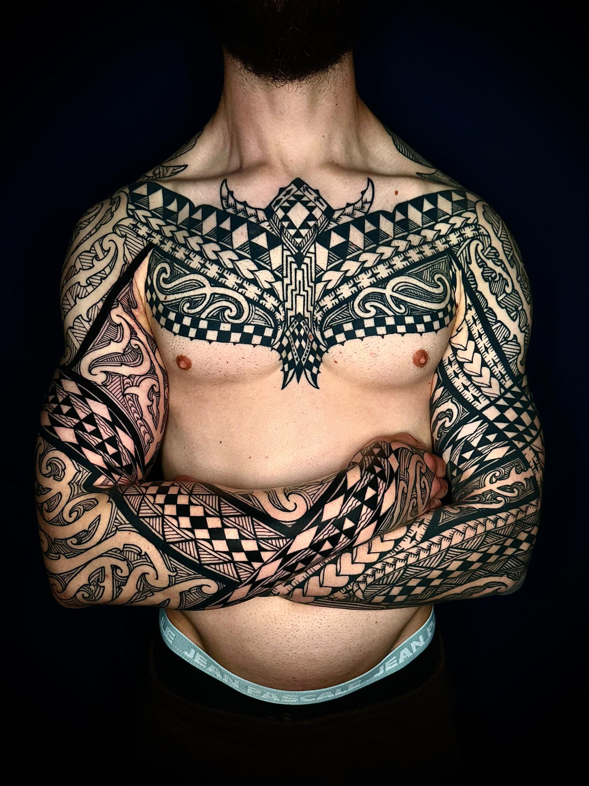 Maori: Arm und Brust Sleeve