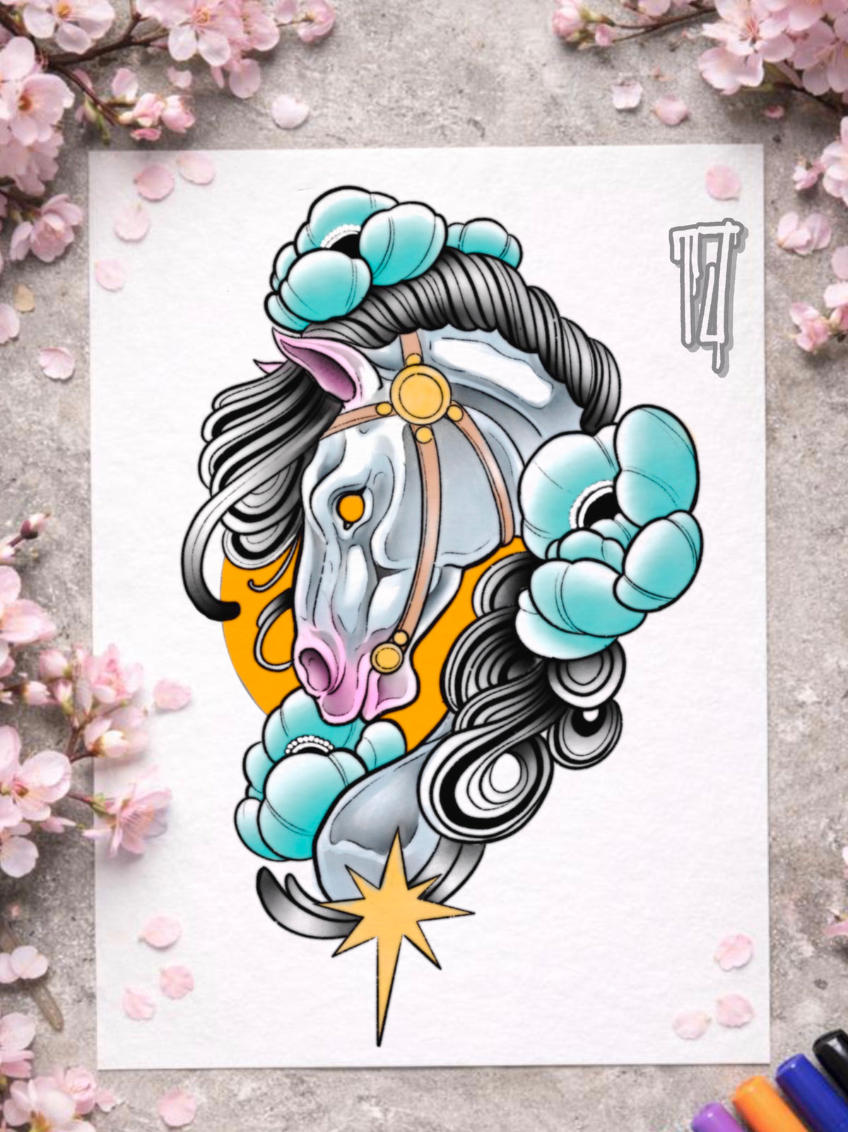 Wanna Do: Neotraditional Pferd