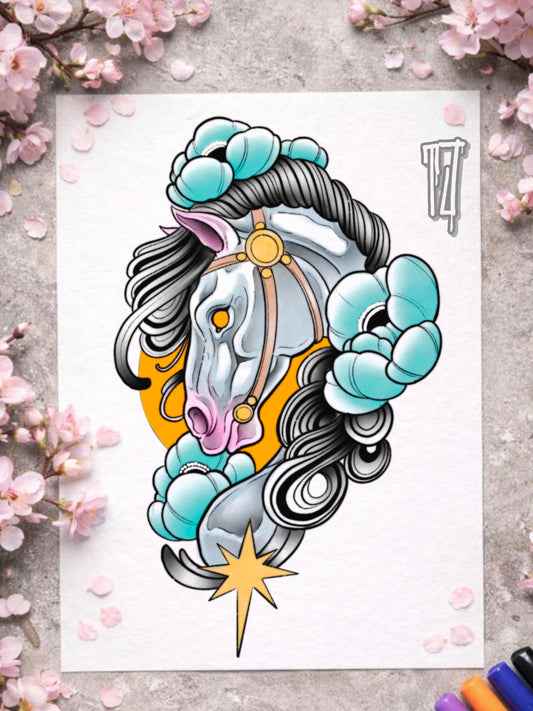 Wanna Do: Neotraditional Pferd