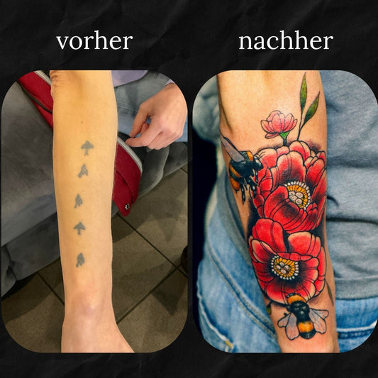 Cover Up: Blumen und Bienen