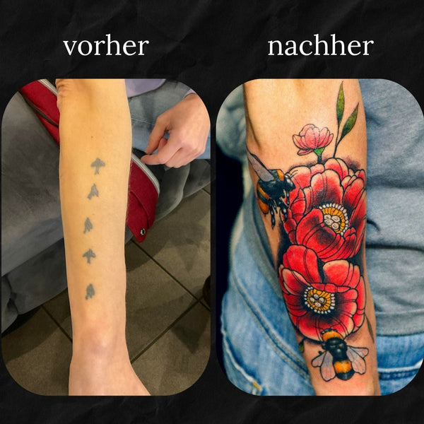 Cover Up: Blumen und Bienen
