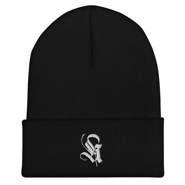 Umgeschlagene Beanie Atelier Hannibal Logo