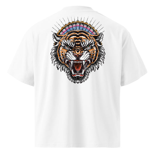 Oversized Unisex Bio-T-Shirt mit breitem Kragen
