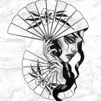 Wanna Do: Frau mit Fächern